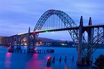 Yaquina Bay Bridge in Newport, an Oregon architectural icon, celebrated ...
