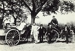 Carl Benz And Family With Automobiles by Bettmann
