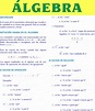 FORMULARIO DE ÁLGEBRA BÁSICA SECUNDARIA Y PREUNIVERSITARIA MATEMÁTICA ...