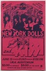 New York Dolls, Kiss – 1974 Flint, Michigan Concert Poster Rock Posters ...