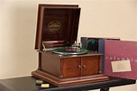SOLD - Columbia Grafonola Record Player Antique 1910 Tabletop ...