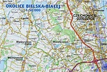 Bielsko-Biała 1:20 000. Mapa ścienna. Plan miasta