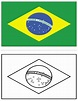Baú da Web: Bandeira do Brasil para Colorir