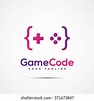 Game Code Logo Template Design Vector Stock Vector (Royalty Free ...