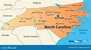 north carolina map