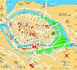 Touristischer stadtplan von Lübeck