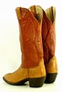 Hondo 16" Tall Top Cowboy Western Boots Caramel & Tan Leather Handmade ...