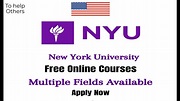 NYU Free Online Courses 2020 | New York University, USA - YouTube
