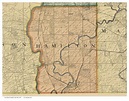 Hamilton, Ohio 1895 Old Town Map Custom Print - Franklin Co. - OLD MAPS