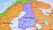 Finland On Political Map - Closeup Stock Footage SBV-336300979 ...