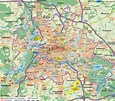 Map of Berlin, overview (Germany) - Map in the Atlas of the World ...