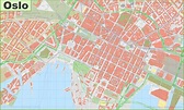 Oslo city center map