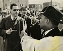 American Nazi Party leader George Lincoln Rockwell confronting Martin ...