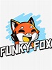 "Funky Fox" Sticker for Sale by 3D-Artwork | Redbubble
