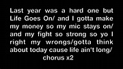 "Life Goes On" Ft: Skinny J, UnknoWn, L.Pro (with lyrics) - YouTube