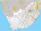 Carte de l'Afrique du Sud - Afrique du Sud carte sur le relief, les ...