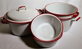 Vintage Enamelware Pots And Pans - PANYUI