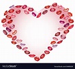 Heart kisses design element on day Royalty Free Vector Image
