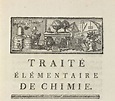 LAVOISIER, Antoine-Laurent (1743-1794). Traité élémentaire de chimie ...