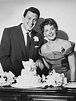 Rock Hudson and Phyllis Gates on their wedding day, Nov. 9, 1955 | Rock ...