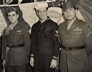 Three of the surviving Iwo Jima flag raisers Pfc. Ira Hayes, PhM2c John ...