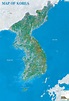 Satellite map of Korea | Satellite maps, Tourist, Map