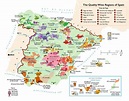 Map of Spain wine: wine regions and vineyards of Spain