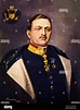 Retrato en color de Carlos de Habsburgo-Lorena y Sajonia. Karl Franz ...