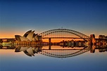 Sydney Harbour, including the opera house and the majestic Harbour ...