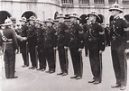 Sir Geoffry Northcote presenting medals to police officers at the ...