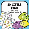 10 Little Fish Preschool Circle Time Song and Activities - Preschool ...