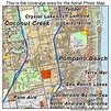 Aerial Photography Map of Pompano Beach, FL Florida