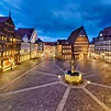 Cidade Velha Histórica De Hildesheim, Alemanha Imagem de Stock - Imagem ...