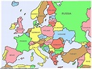 4 Free Labeled Europe Country Maps in PDF