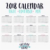 FREE 2018 Calendar (*Editable PDF*) - creatingmaryshome.com