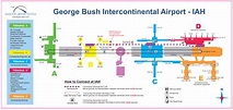 Houston Airport IAH Map - Houston Tx Airport • mappery