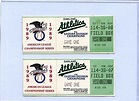Oakland A's 1989 American League Championship Series Ticket Stub (x2 ...