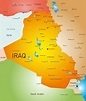 Cities map of Iraq - OrangeSmile.com
