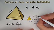 Área total de un Tetraedro - YouTube