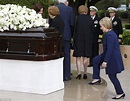 Michelle Obama and Hillary Clinton lead the mourners at Nancy Reagan's ...