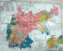 1898 historical map of the German Empire: Religious denomination | Map ...