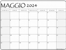 maggio 2024 calendario gratis italiano | Calendario maggio