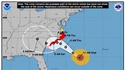 Hurricane Florence: Tracking hurricane projected path in southeast US