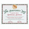 Personalized Santa's Naughty List Certificate - Miles Kimball