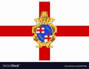 Flag of bologna emilia-romagna italy Royalty Free Vector