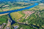 Luftaufnahme Dömitz - Ortsansicht in Dömitz an der Elbe im Bundesland ...