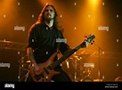 Fredrik Larsson, bassist of the Swedish power metal band Hammerfall ...