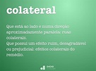 Colateral - Dicio, Dicionário Online de Português