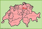 Zürich location on the Switzerland map - Ontheworldmap.com