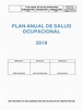 SSO - PLA - 001 Plan Anual de Salud Ocupacional 2019 APC | Seguridad y ...